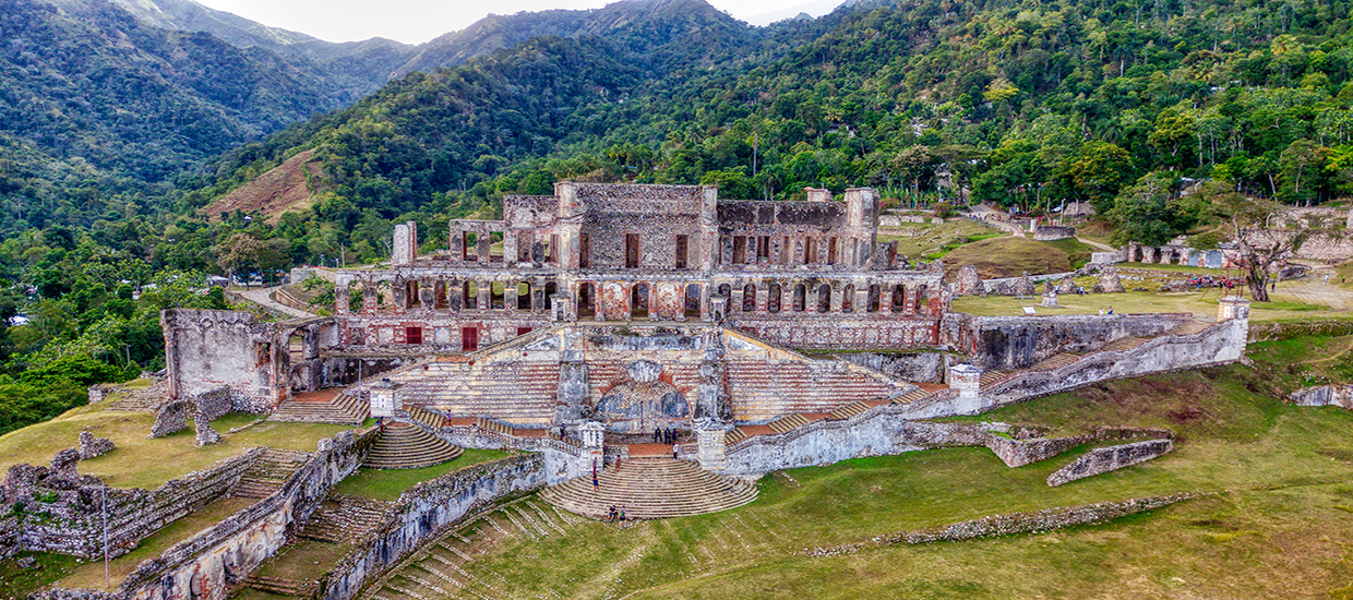 This is a stock photo. Sans-Souci Palace in Haiti.