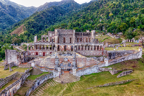 This is a stock photo. Sans-Souci Palace in Haiti.
